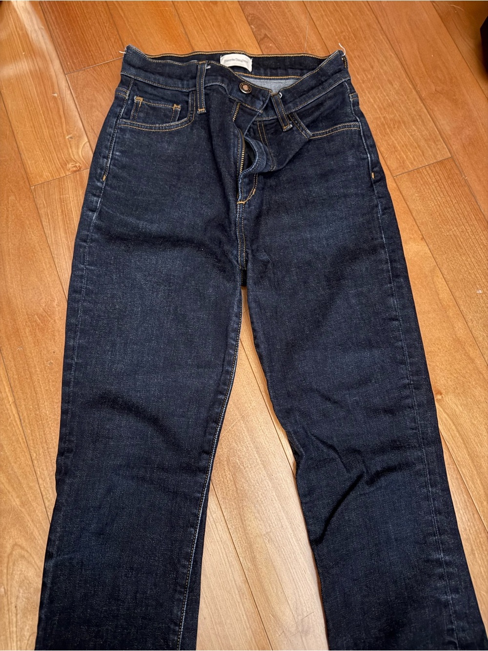 Favorite Daughter Dark Indigo Straight-Leg Jeans